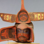 The British Columbia Kwakwaka'wakw mask, believed to be the inspiration for the original Seahawks logo, is part of the Hudson Museum collections in Maine.