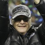 Yeah, Paul Allen gets to raise the 12th Man flag whenever he wants. But when he does do it, it's with class and a nod to the fans that are so important to the Seahawks team. He raised the flag on January 19, 2013 and January 22, 2005.

See also: John Nordstrom