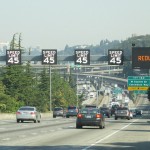 Federal Way to Seattle, via I-5
Peak travel time: 64 minutes
Trip distance:22 miles
When:Weekdays, 5 to 10 a.m.

In the other direction, Seattle to Federal Way
Peak travel time: 46 minutes
Trip distance:22 miles
When:Weekdays, 2 p.m. to 8 p.m.

You should also know:
The peak travel time for this route in the HOV lane is 46 minutes.
The average time this commute takes during non-peak hours is 45 minutes, or 33 minutes in the HOV lanes.