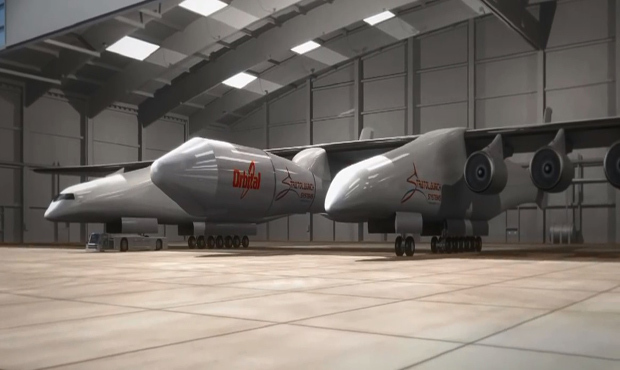 The Roc will be the largest aircraft in history once it is complete. (Photo courtesy of Stratolaunc...