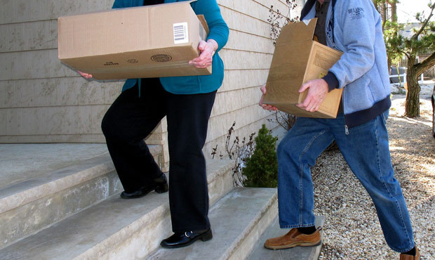 Recipients of the gifts will usually pick them up at their neighbor’s once the giver sends th...