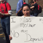 Multiple protests were held during May Day on Friday, including the El Comite march for workers' and immigrants' rights. (Josh Kerns/KIRO Radio)