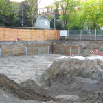 Construction on the new University of Washington Police Department is underway. Excavation was being done this week. (Photo courtesy of UW Police)