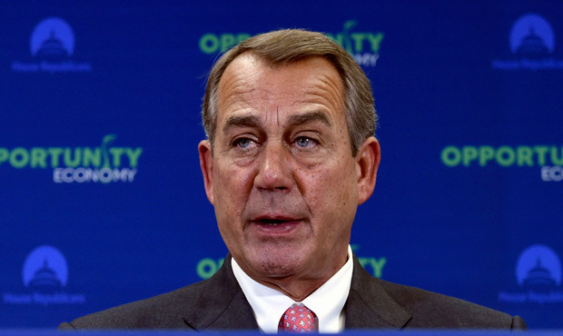House Speaker John Boehner of Ohio speaks during a Washington DC news conference and said the fatal...