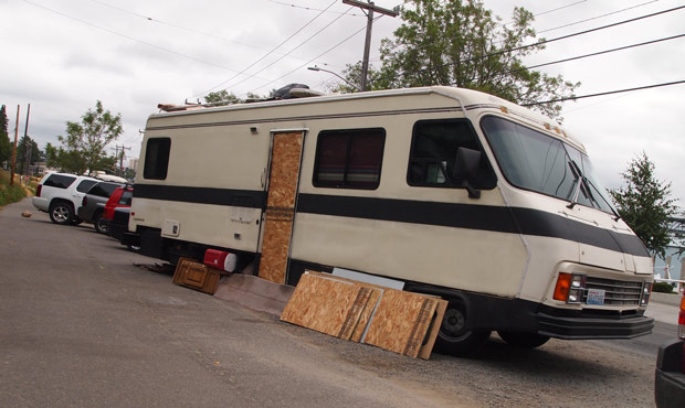 Don O'Neill visited the Ballard site that will be converted into an RV park. (Don O'Neill, KIRO Rad...