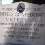 A monument to the Confederacy and its soldiers stands in Lake View Cemetery on Capitol Hill.