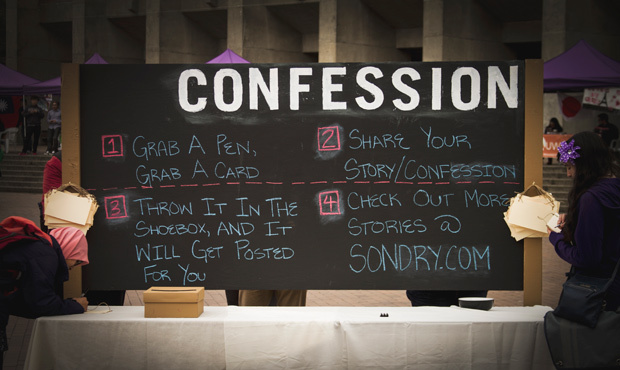 Is the anonymous confession board appearing around Seattle helpful or is it just cheesy? KIRO Radio...