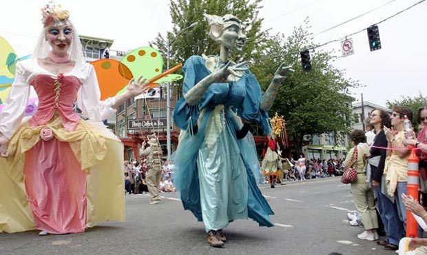 Seattle's Fremont solstice parade is an annual summer event that tends to draw out people for naked...