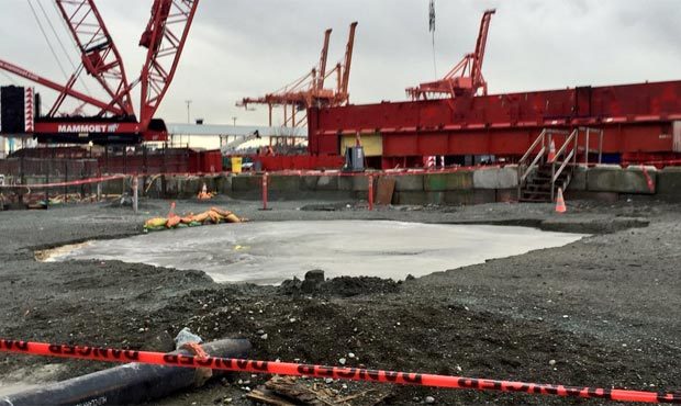 The sinkhole that developed behind Bertha could have destroyed a portion of the Alaskan Way Viaduct...