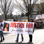 About 200 people attend a Justice for Jackie protest in Tacoma on Wednesday. 