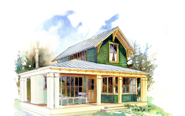 “The Willow” design from Perfect Little House Company at only 780 square feet offers a ...