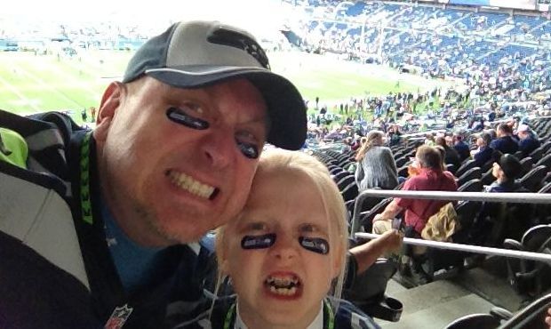 Dennis Glasgow and his daughter Zoe have followed the Seahawks closely all season. The little girl ...