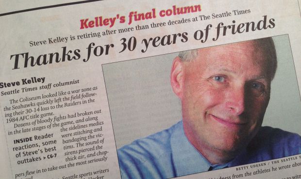 Steve Kelley wrote his final sports column for The Seattle Times, reflecting on his career highligh...