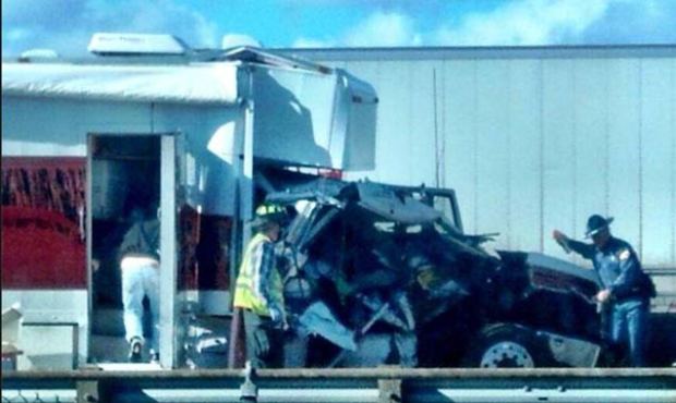 “It’s amazing that anyone survived the accident, from the looks of the truck,” sa...