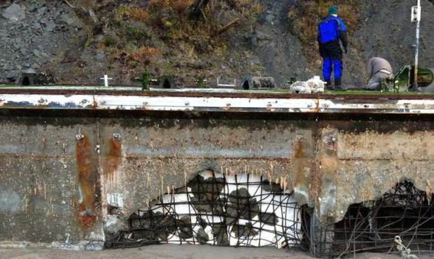 A 65-foot dock is the largest piece of confirmed debris to wash up on the Washington coast, but off...