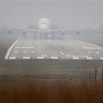 A Boeing 747 "Dreamlifter" sits on a runway Thursday, Nov. 21, 2013, the day after it mistakenly landed at Col. James Jabara Airport in Wichita, Kan. The jet landed Wednesday evening at the airport, about 8 miles (13 kilometers) north of its intended destination, the McConnell Air Force Base. (AP Photo/Charlie Riedel)