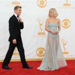 Derek Hough, left, and Julianne Hough arrive at the 65th Primetime Emmy Awards at Nokia Theatre on Sunday Sept. 22, 2013, in Los Angeles. (Photo by Jordan Strauss/Invision/AP)