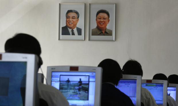 In this Thursday, Sept. 20, 2012 file photo, North Korean students use computers in a classroom wit...