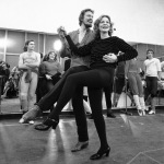 FILE - This Jan. 14, 1981 file photo shows actress Lauren Bacall rehearsing with Eivind Harum, for the musical "Woman of the Year," in New York. Bacall, the sultry-voiced actress and Humphrey Bogart's partner off and on the screen, died Tuesday, Aug. 12, 2014 in New York. She was 89. (AP Photo/Suzanne Vlamis, File)